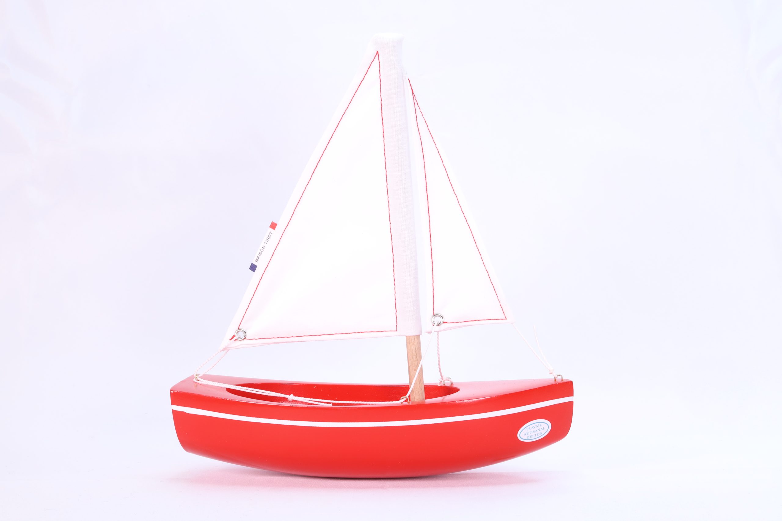 Bateau jouet le Sloop - Couleur Rouge
