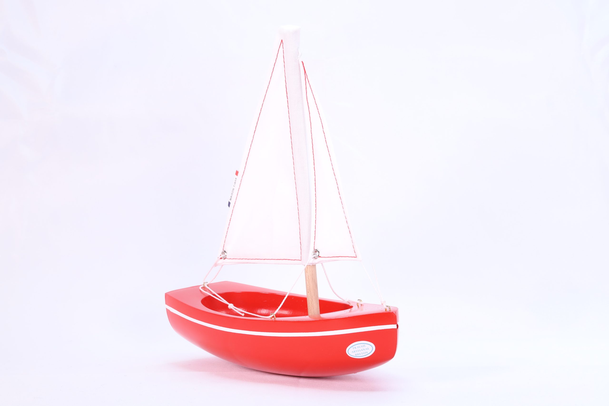 Bateau jouet le Sloop - Couleur Rouge