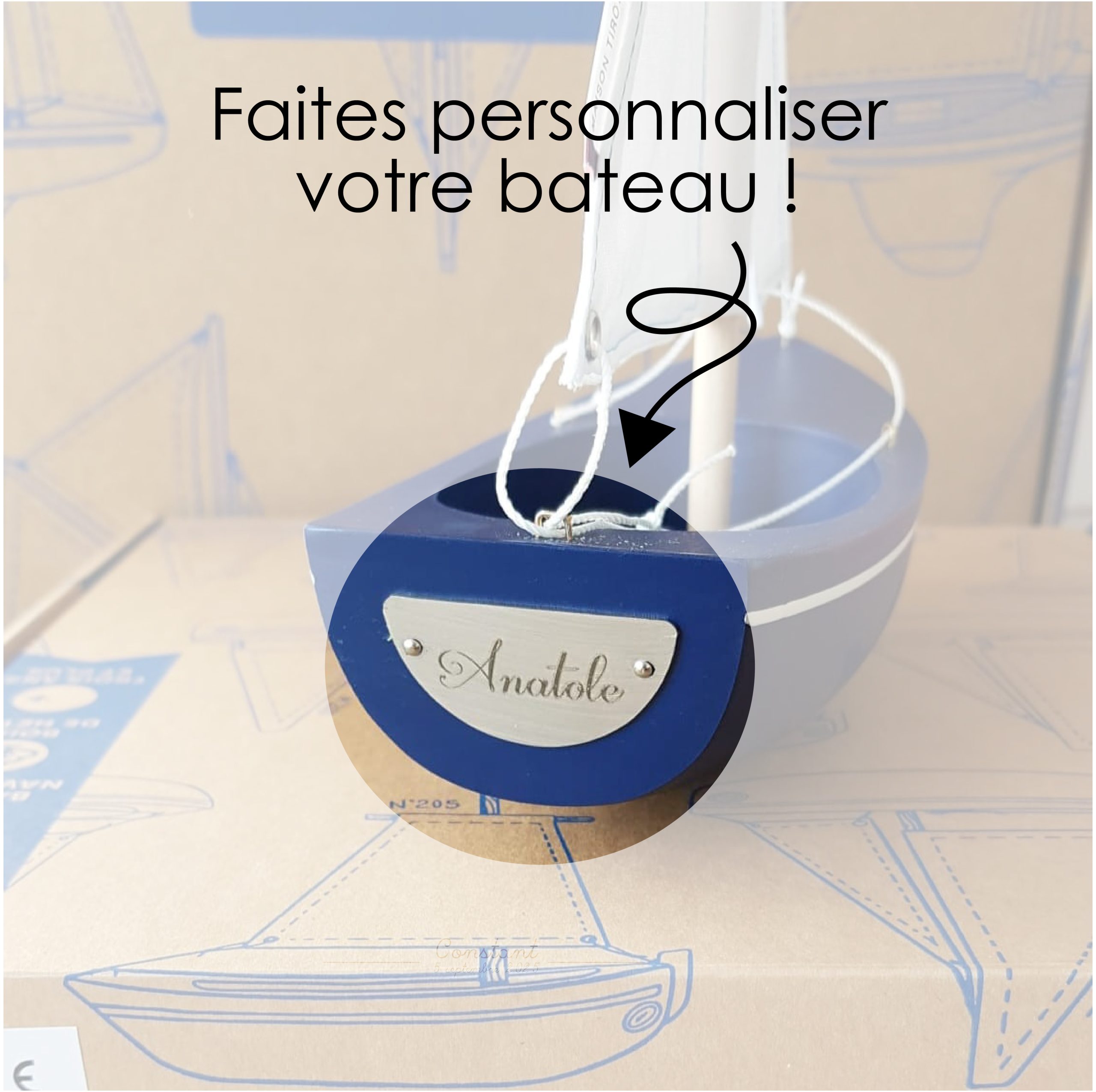 Bachi personnalisé Maison Tirot